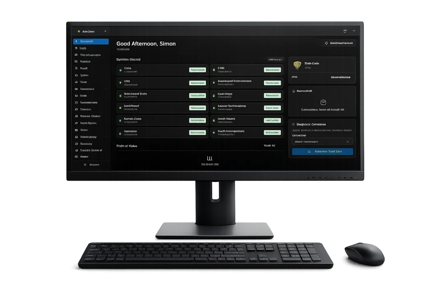 StandBased Dashboard control centre shown across desktop and mobile