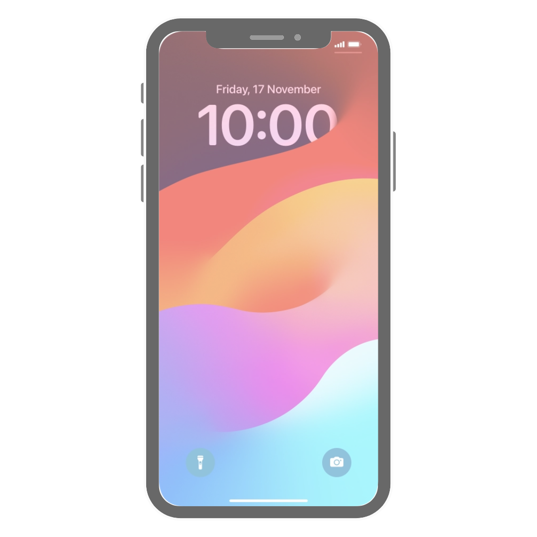 iPhone lock screen notification