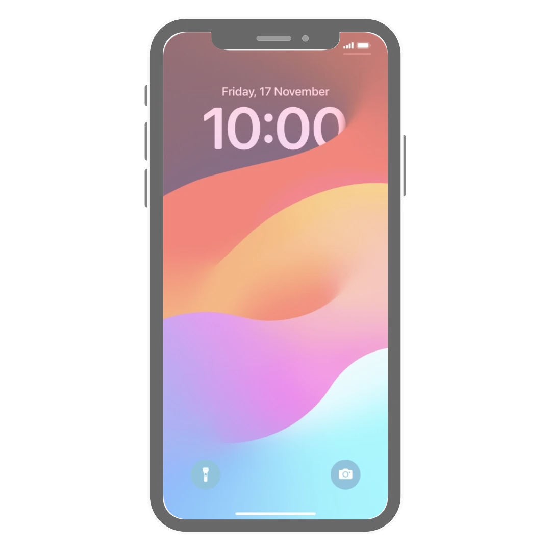 iPhone lock screen notification